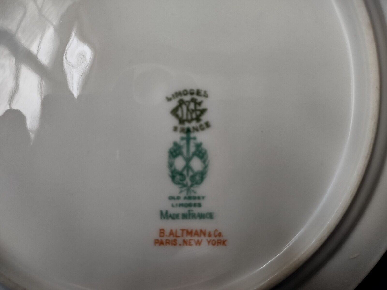 Haviland Limoges Old Abbey Rouen Spray Pheasant Salad Plate 7-3/8" (lot 346)