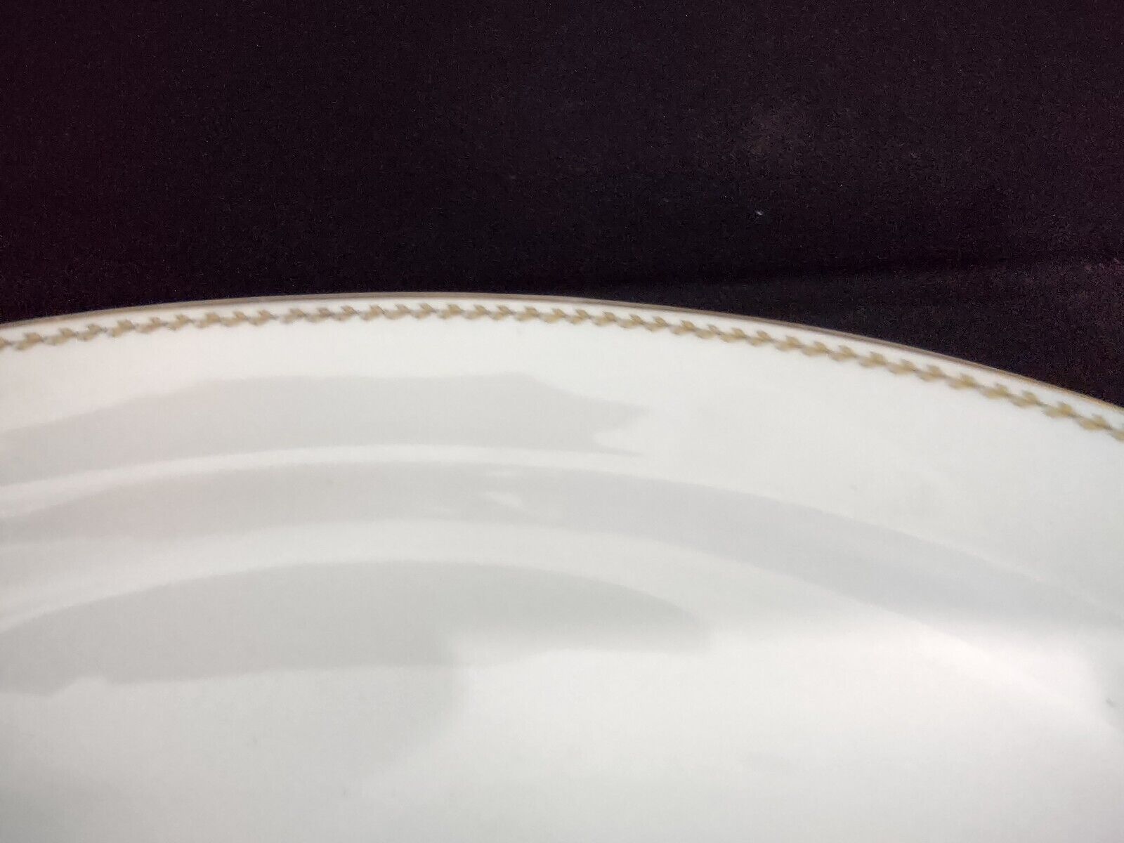 Noritake Yellow Laurel Band Oval Serving Plate S 792A Dish Gold Trim (lot 327)