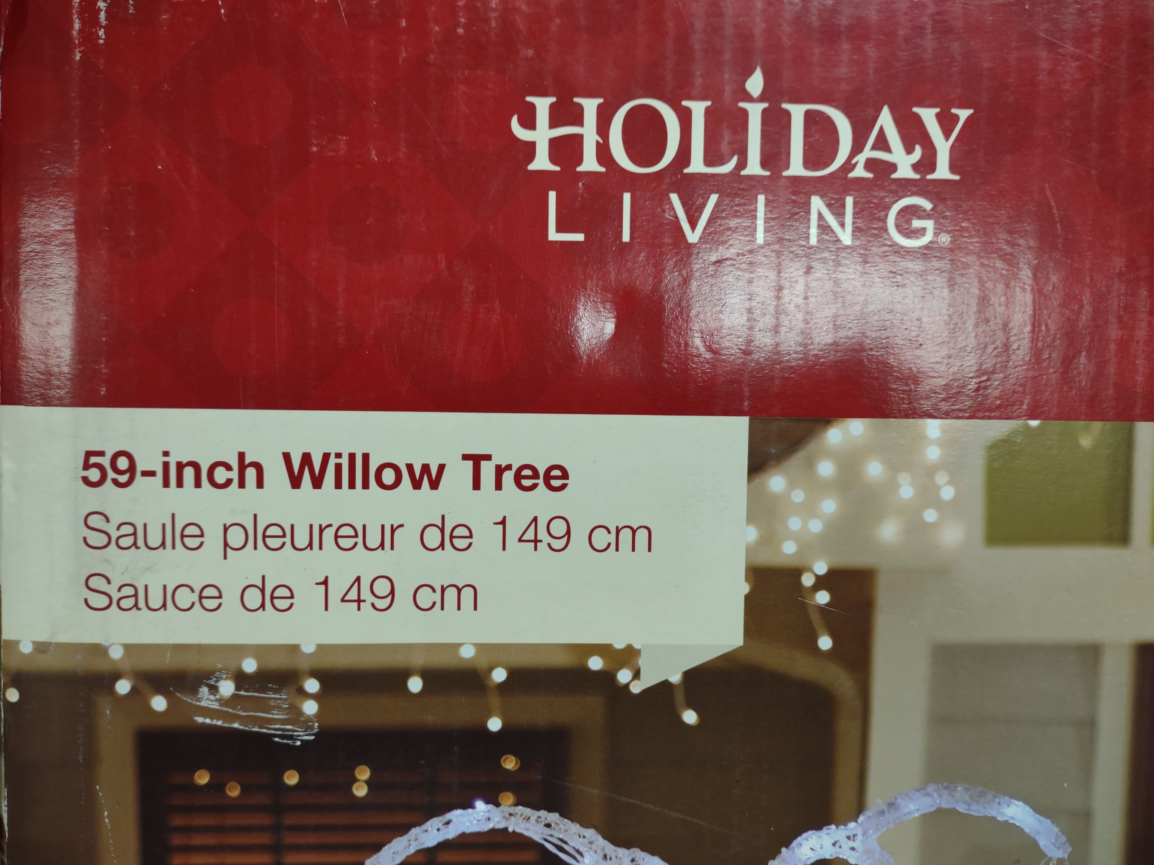 Christmas 59" Twinkling Willow Tree Indoor Outdoor (lot 2338)