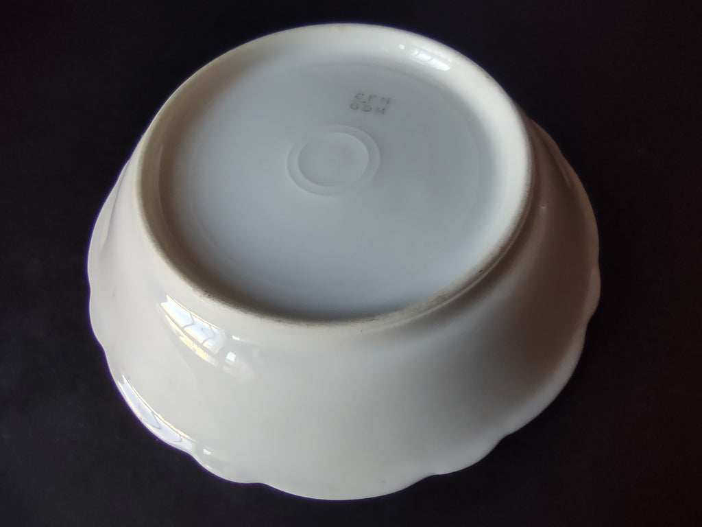 CFH GDM France Limoges Porcelain Bowl 6-1/4" Plain White (lot 1044)
