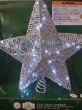 Christmas Tree Topper 8 Function LED Cool White Lights (Lot 3469)