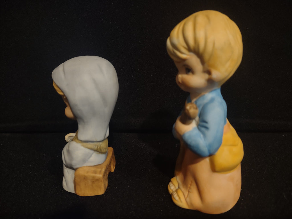 Homco Home Interiors Childrens Nativity Set Mary Joseph Baby (lot 2431c)
