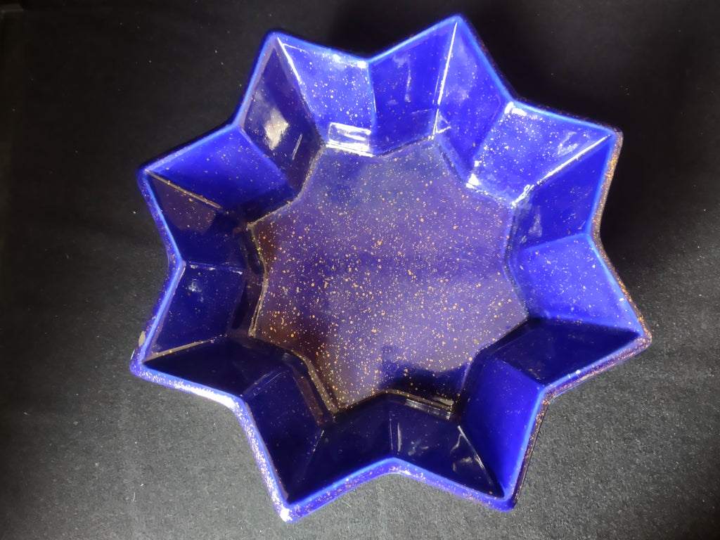 Partylite Radiant Star Candle Holder Purple with Gold (lot 2688c)