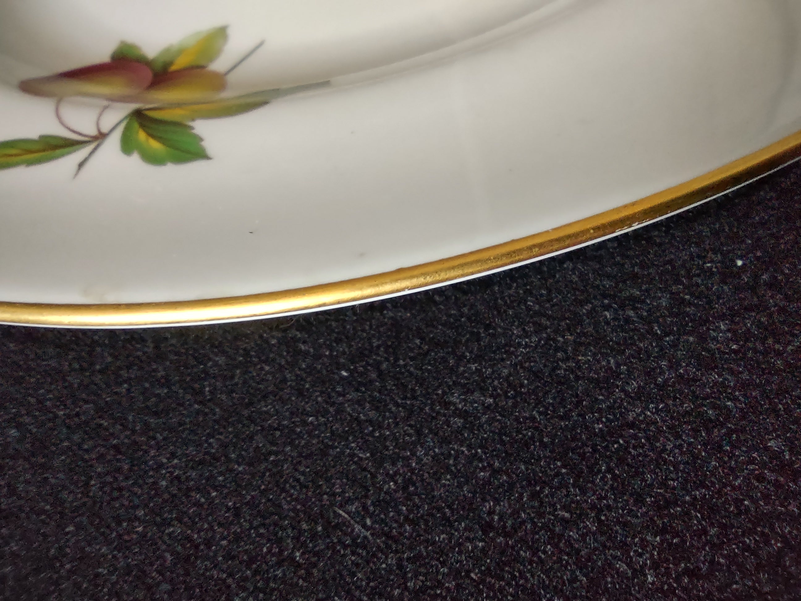 Vintage Spode Dinner Plate Blenheim Bone China Gold Trim Reproduction (Lot 5721)