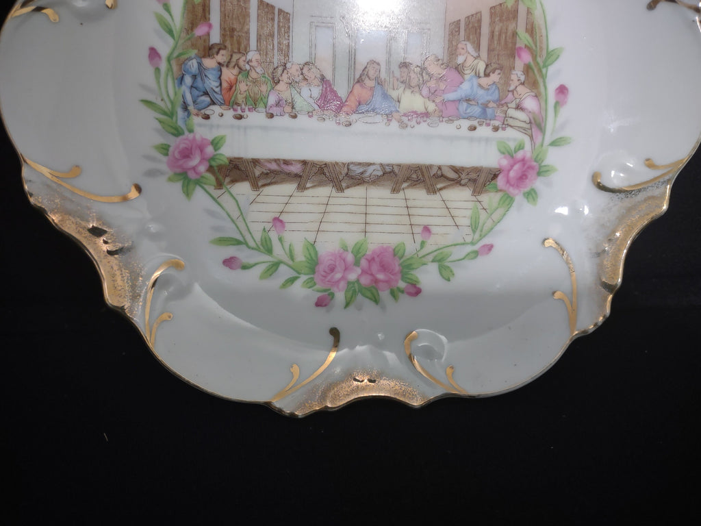 Collectible Plate Christian Last Supper Made in Japan for Decorative Use Only 8" # 129