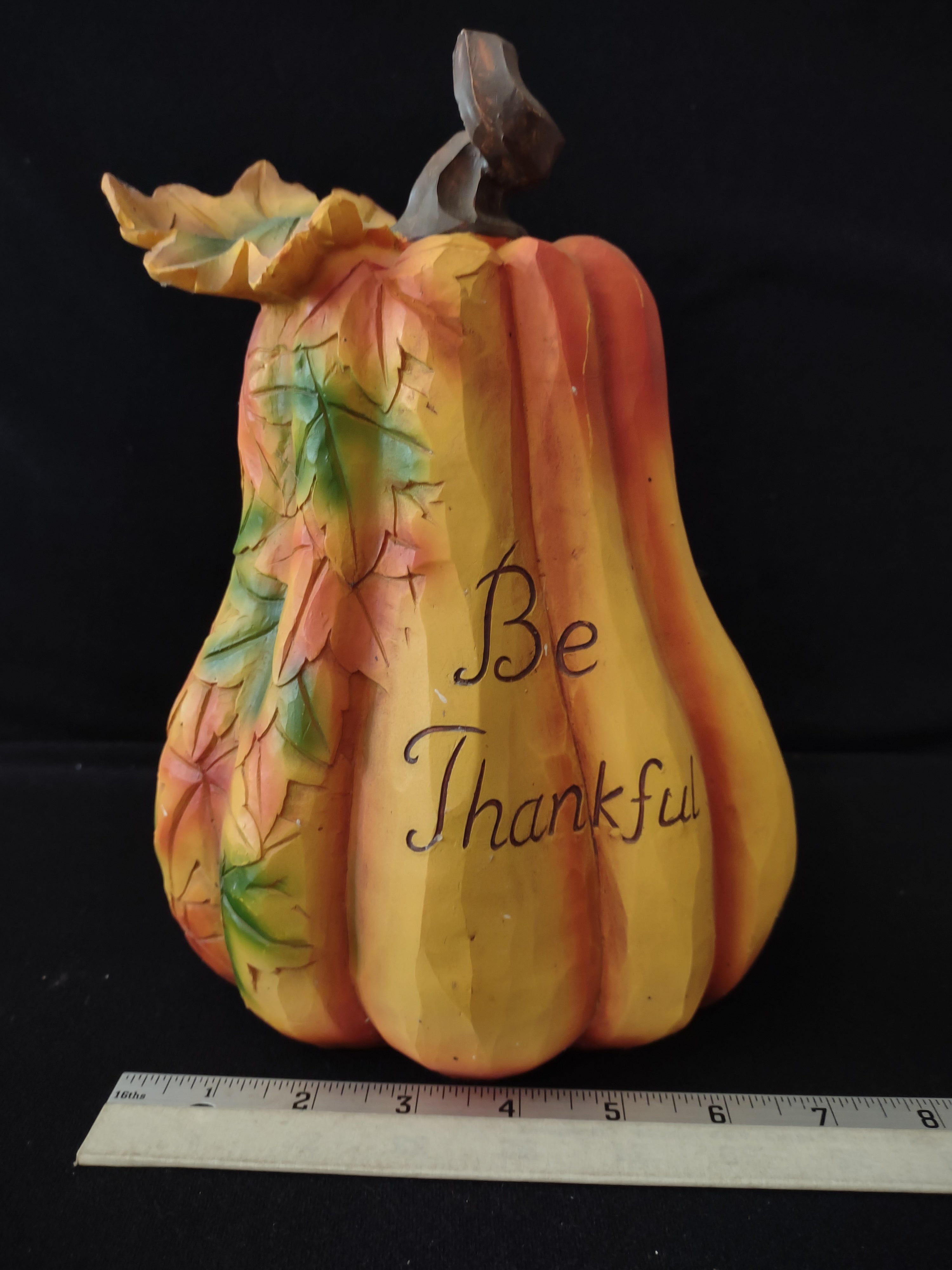 Thanksgiving/Harvest Ceramic Welcome Pumpkin X 2 (Lot 3119)