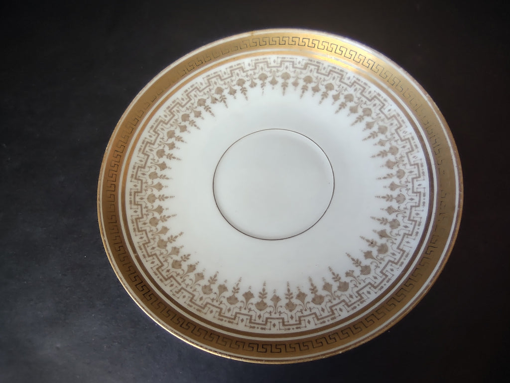 Delinieres Haviland Limoges Saucer ONLY Gold Black Decor (lot 1070)