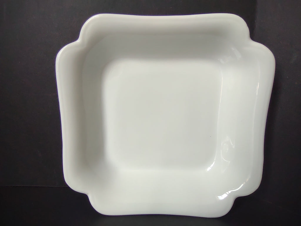 Haviland France Limoges Small Square Bowl 5-1/4" Plain White (lot 1016)