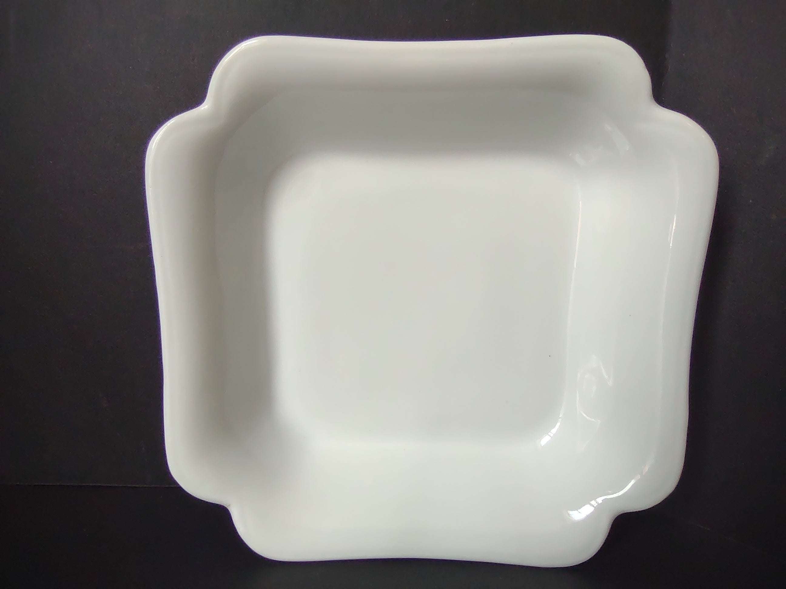 Haviland France Limoges Small Square Bowl 5-1/4" Plain White (lot 1016)