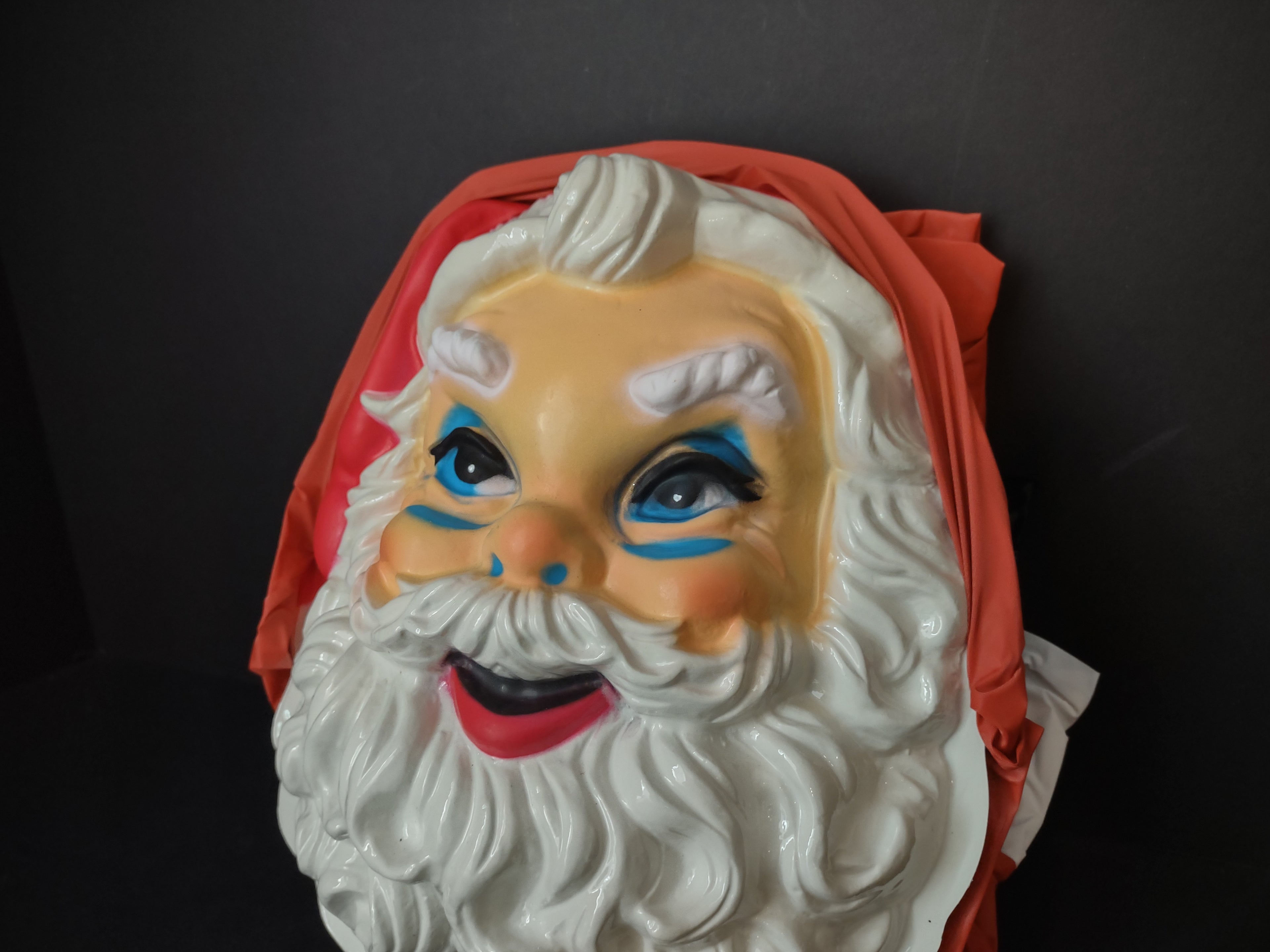 Vintage Christmas Plasti-Personalities Life Size Santa (lot 1346)