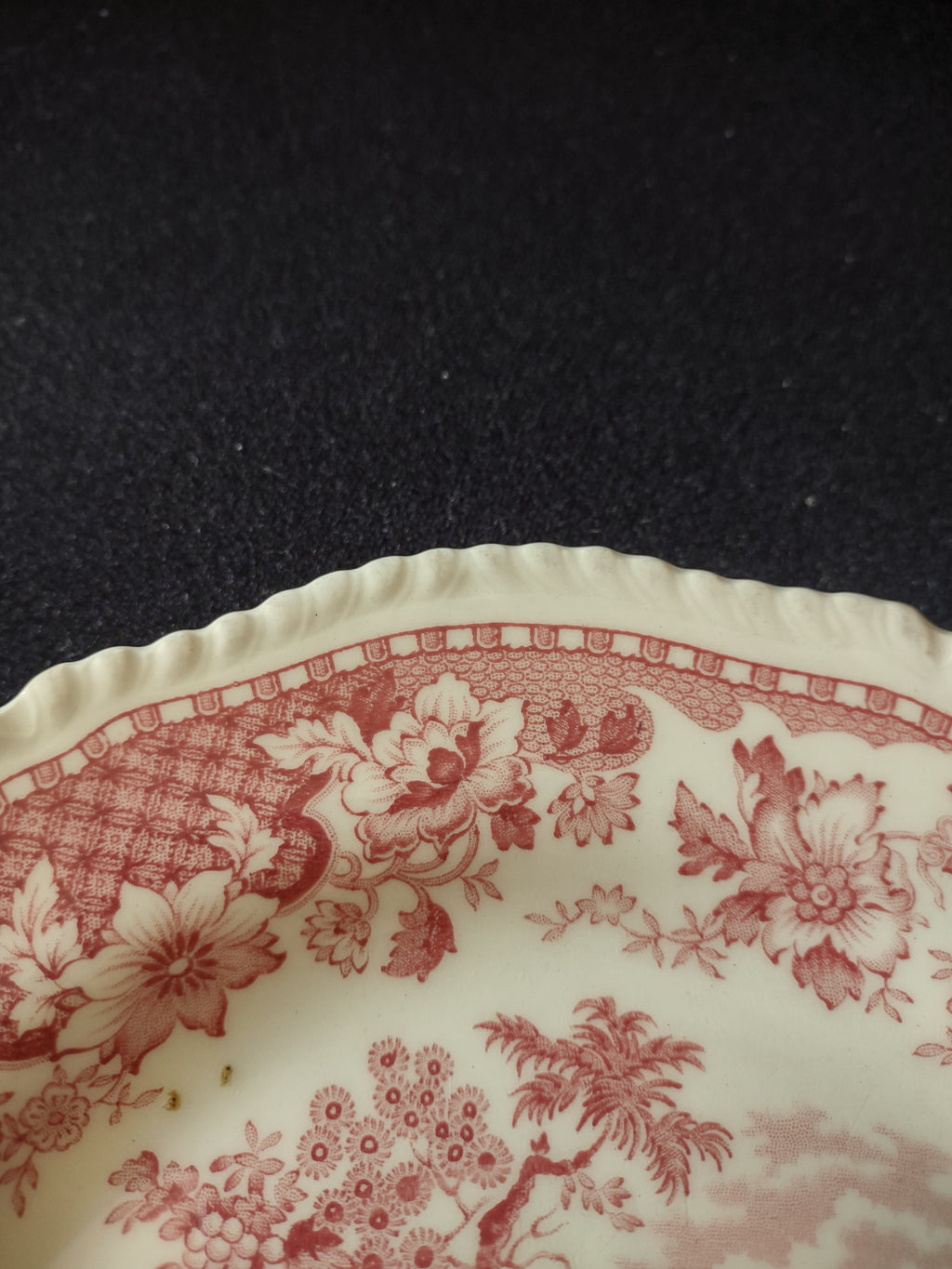 Vintage Wood Sons 8" Luncheon Plate Seaforth Pink (Lot 5677)