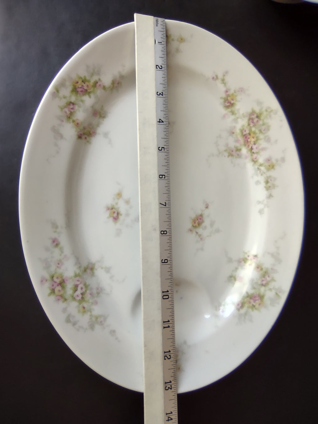 Haviland Limoges Schleiger 149 Set Serving Bowl + Platter Yellow Rose (lot 913)