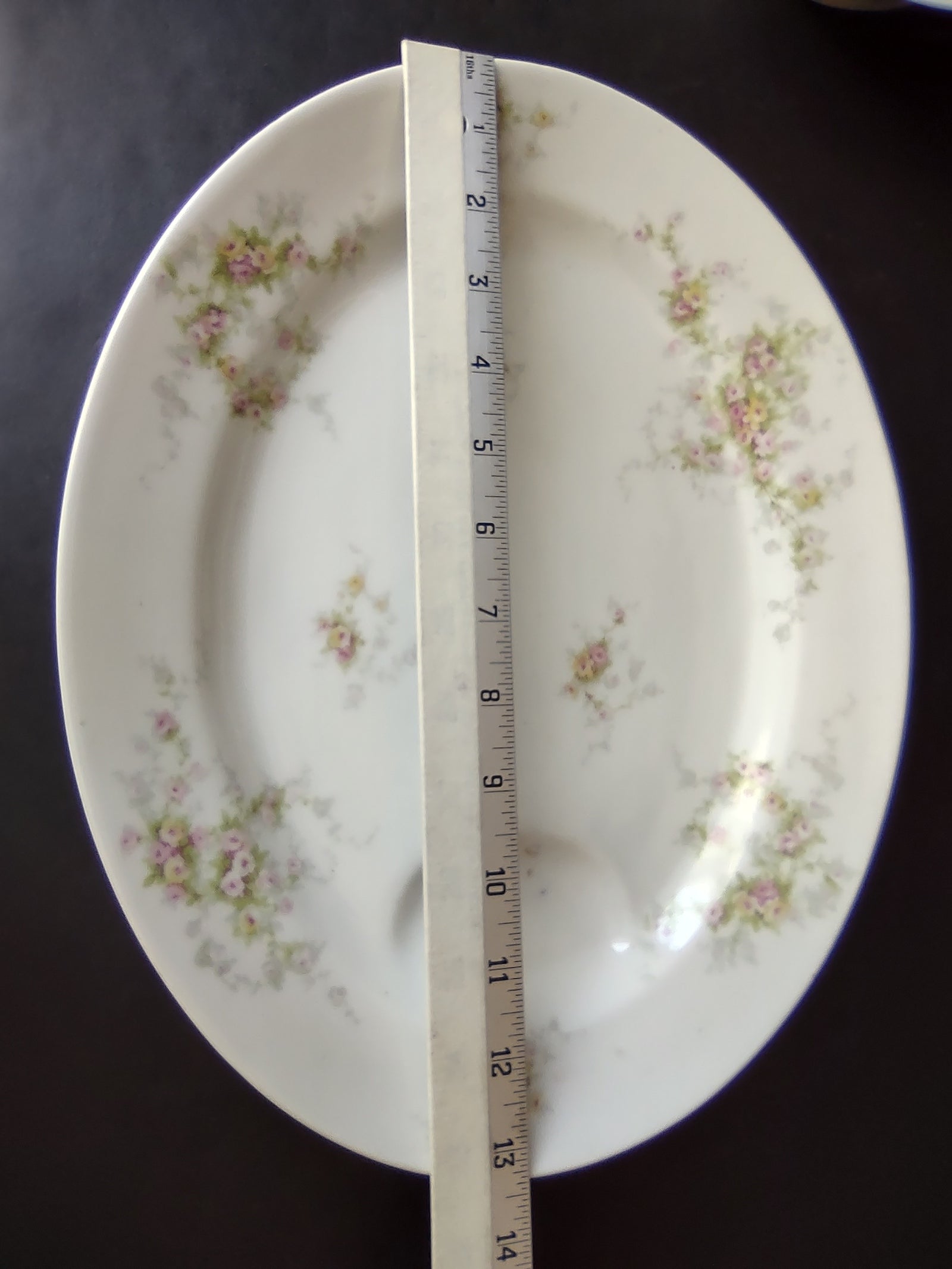 Haviland Limoges Schleiger 149 Set Serving Bowl + Platter Yellow Rose (lot 913)
