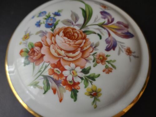 Limoges Porcelain France Jewelry Dish with Lid (lot 743)