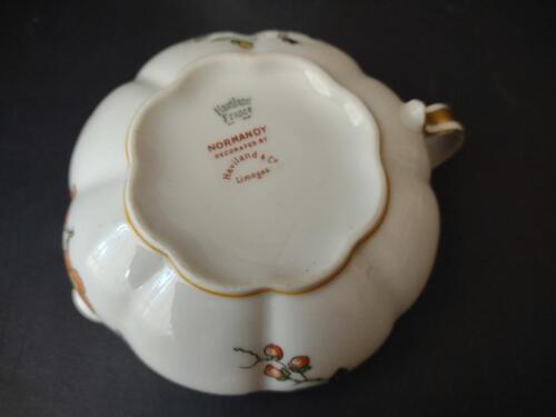 lot 772 Haviland Limoges Normandy Orange Blossom Sugar Bowl Creamer Pitcher