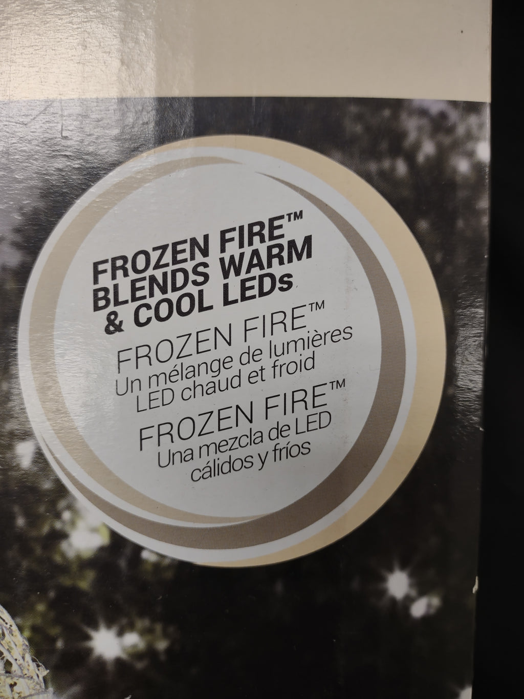 Christmas Penguin Frozen Fire Silver Vines 23" Yard Decor (lot 1319)