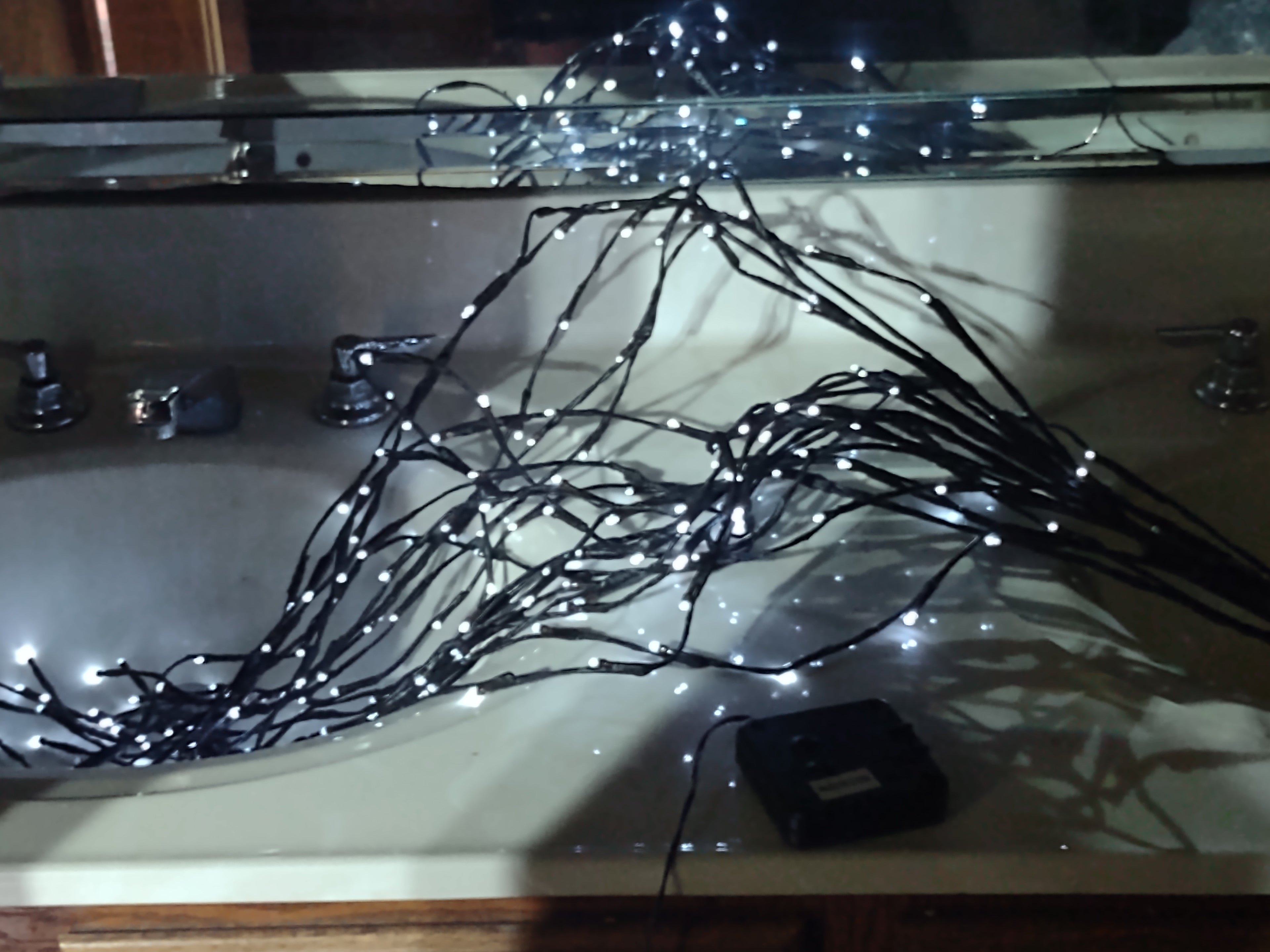 Halloween LED Willow Black Tree Branch ONLY (lot 3176c)