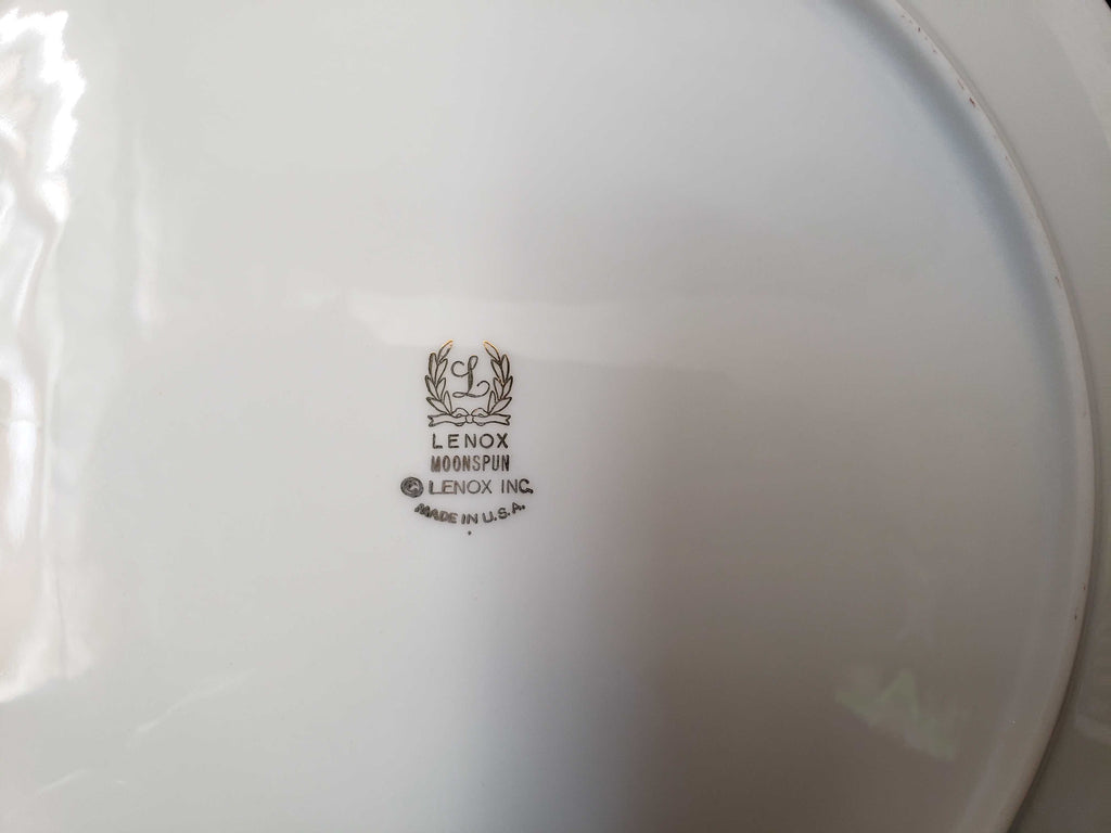 Vintage Lenox Dinner Plate Moonspun 10-3/4" (lot 1979)
