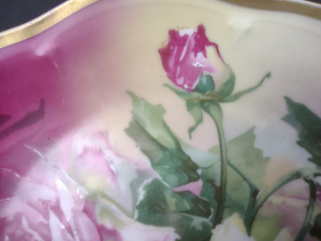 Vintage Germany Bavaria Mignon La France Pink Rose Cabinet Plate (lot 714)