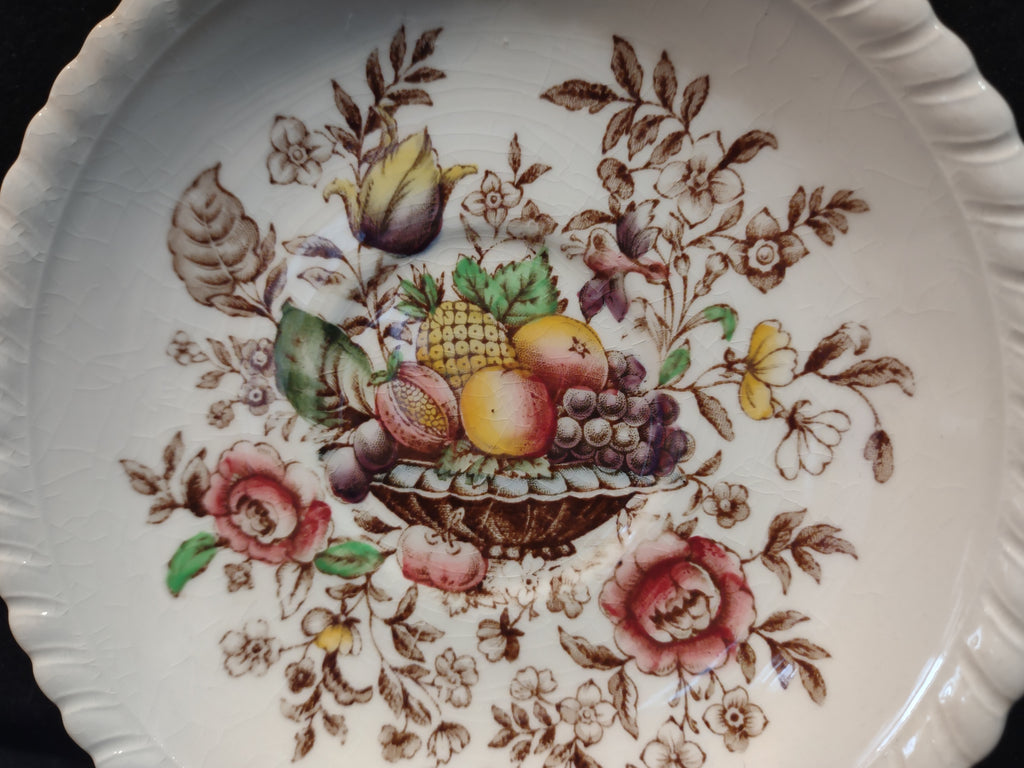 Vintage Johnson Bros Pomona Windsor Ware Saucer England Ironstone (lot 5611)