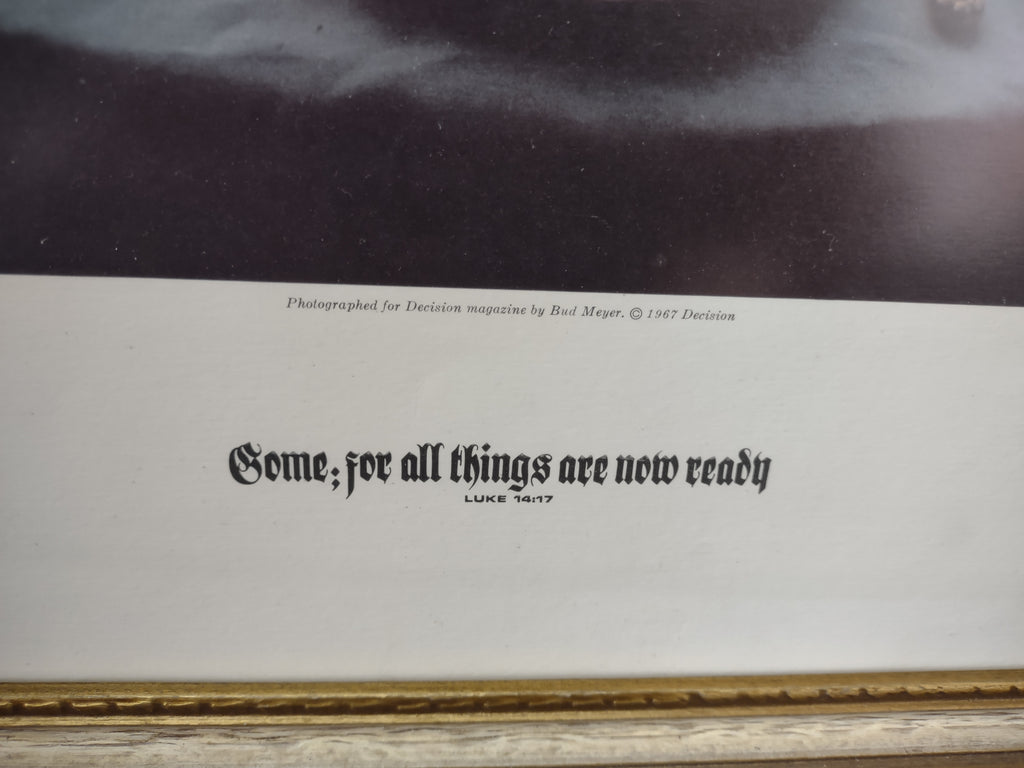 Vintage Religious Picture Come for All Things are Now Ready (lot 3462)