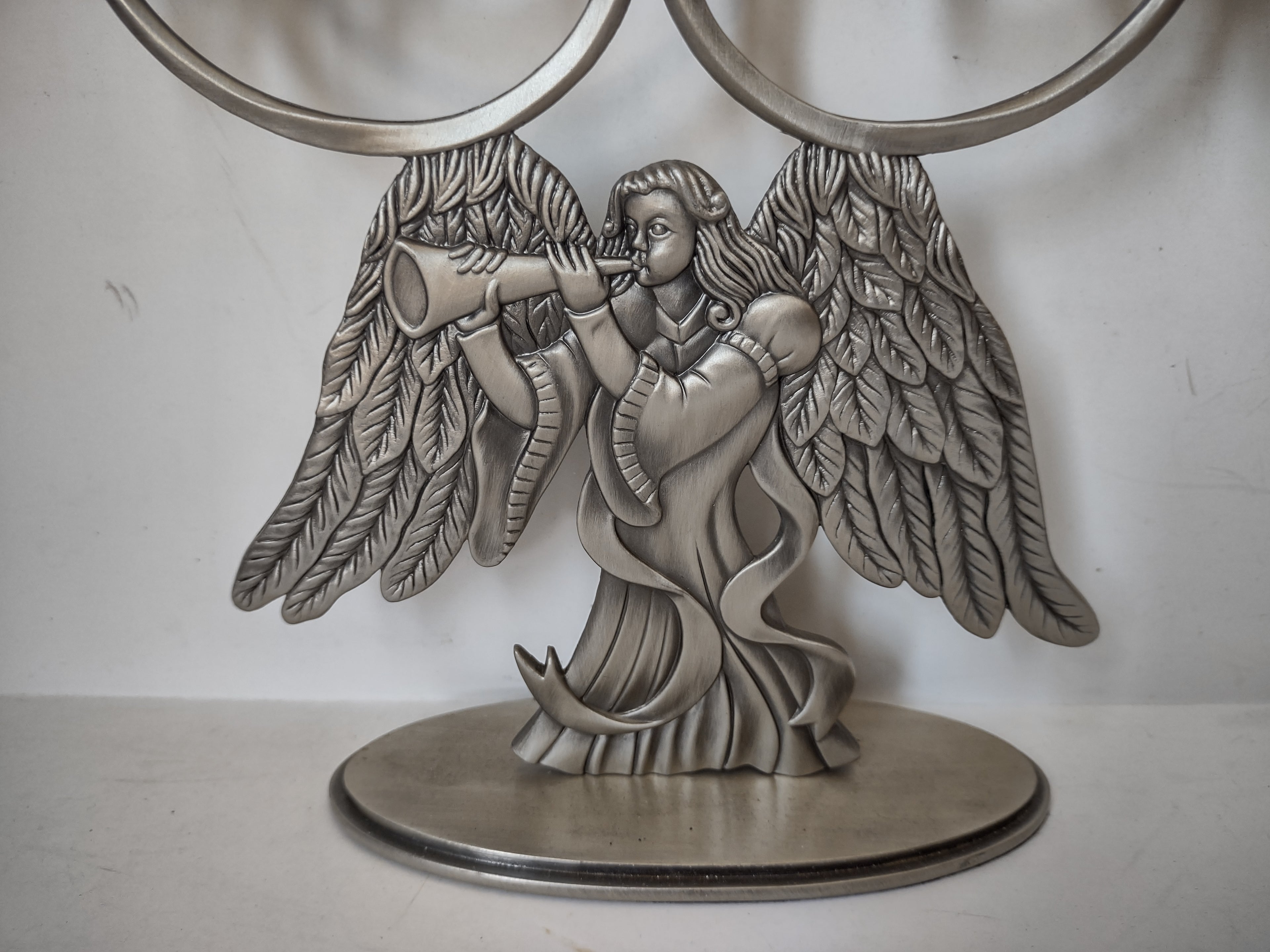 Home for the Holidays Christmas Candelabra Angel Candleholder (lot 2952c)