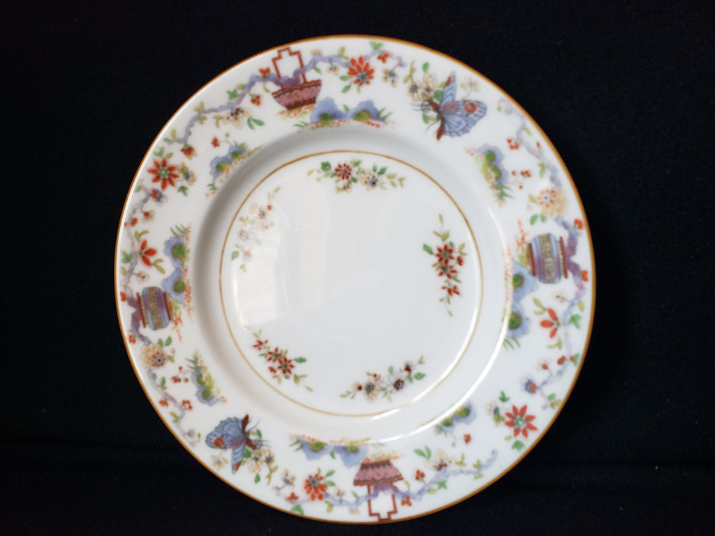 Vintage Royal Worcester Higgins & Seiter Butterfly Bread Plate 6" (lot 2116)