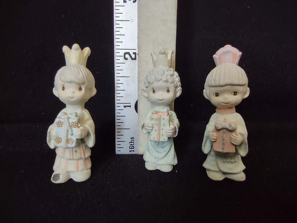 Precious Moments Miniature Pewter Nativity Three Kings (lot 2474c)