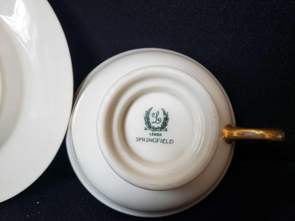 Vintage Lenox Springfield Tea Cup with Liner (lot 1926)