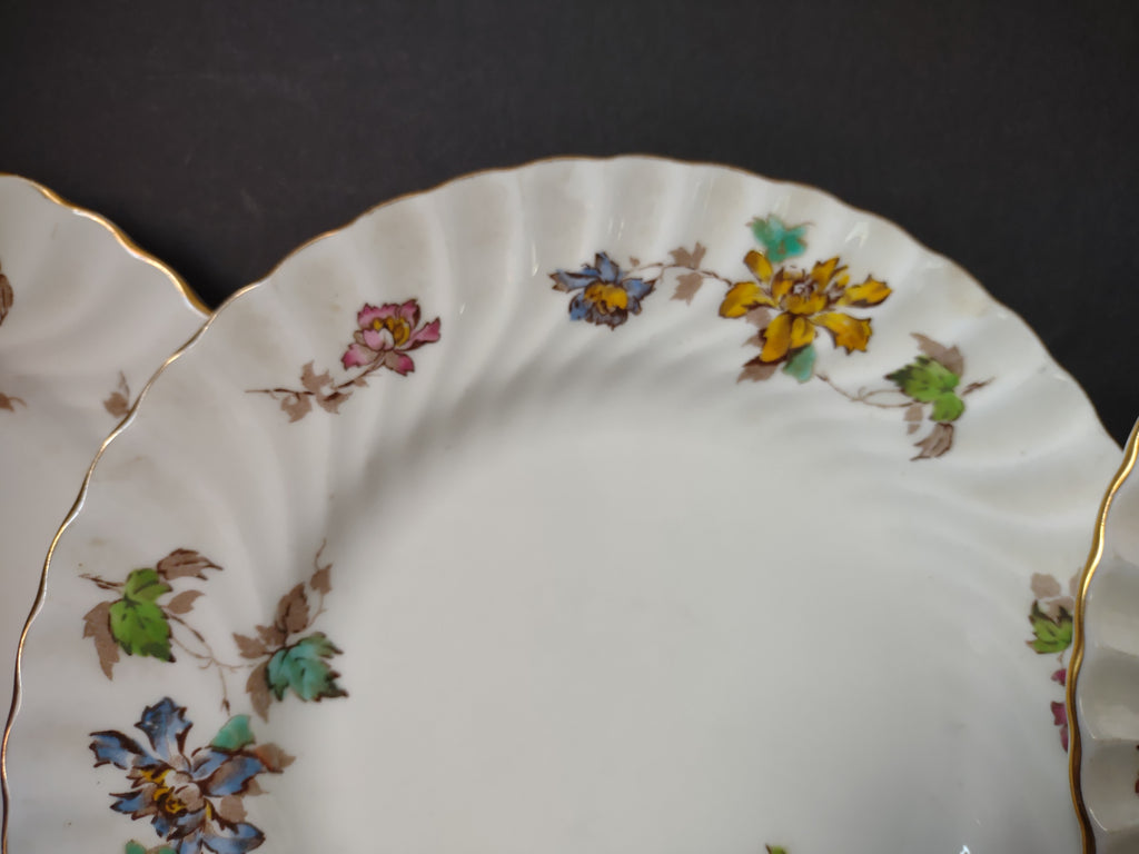 Vintage Minton England Bone Vermont Lunch Salad Plate x 3 IMPERFECT (lot 5461)