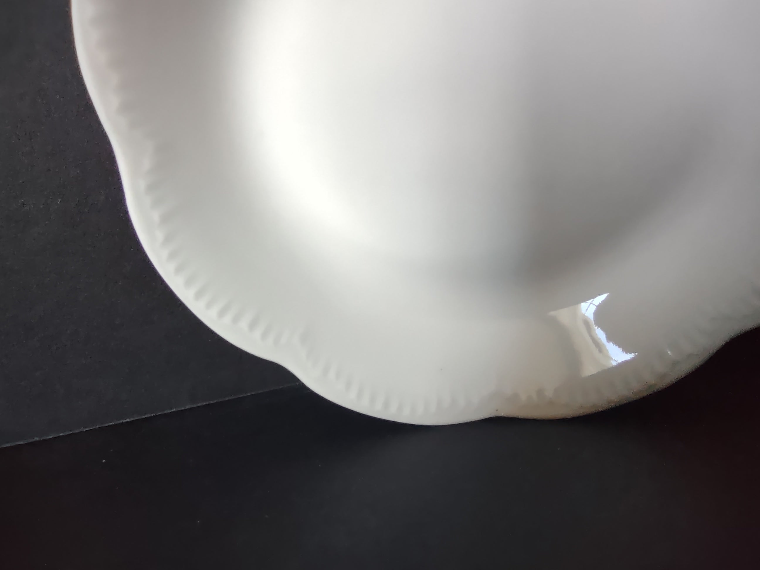 Haviland French Chic Limoges Cranberry Small Bowl Plain White (lot 1047)