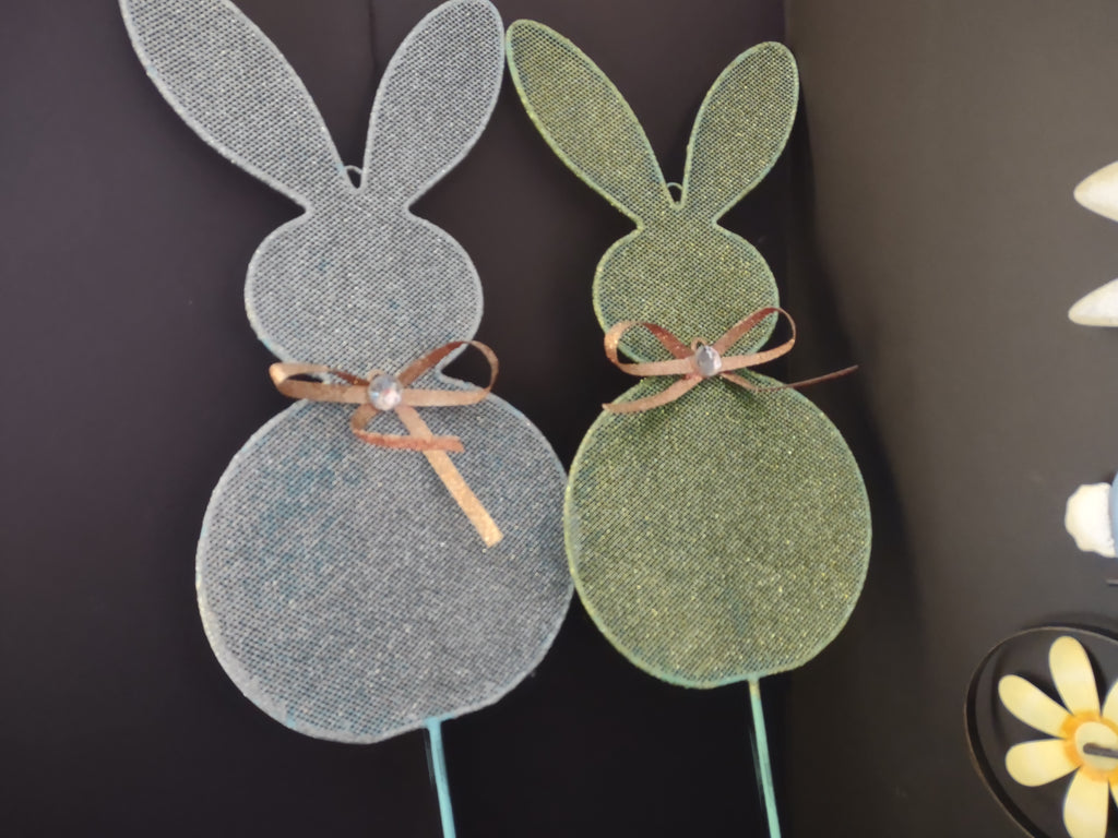 Easte Bunnie Yard Decor Bicycle Set of 4 (lot 1402)