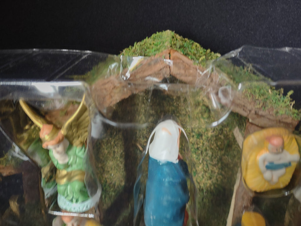 Christmas Porcelain Nativity Set 11 pc with Stable (lot 1587)