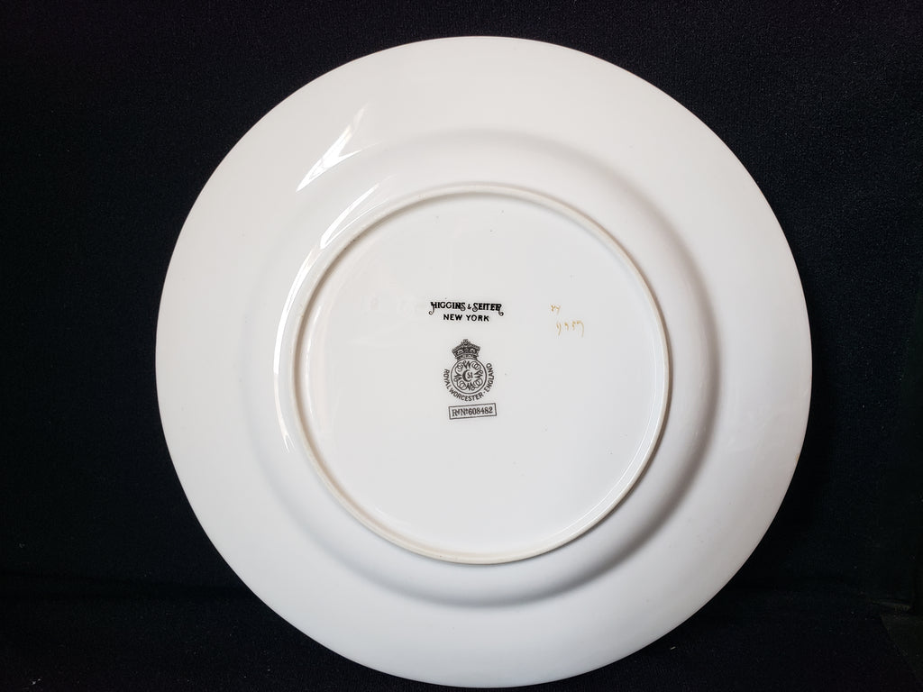 Vintage Royal Worcester Higgins Seiter Butterfly Salad Plate 8" (lot 2122)