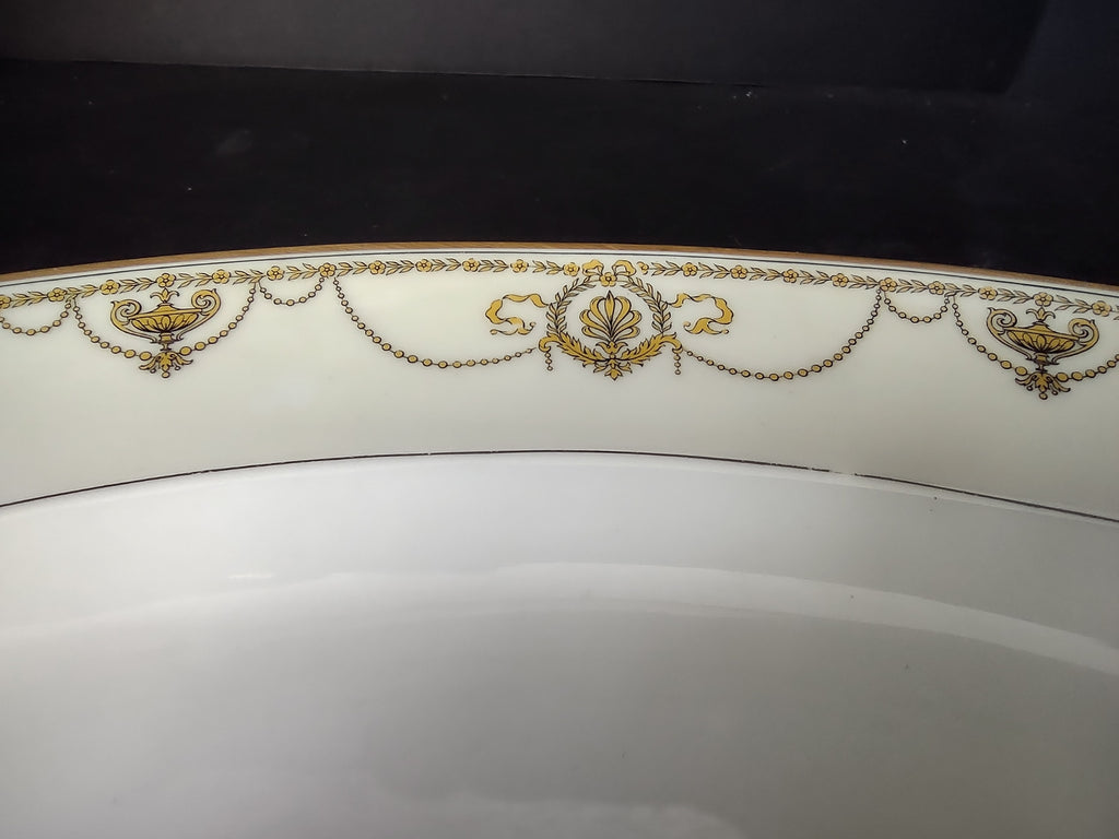 Haviland Limoges Pilgrin Eugenie Serving Platter Yellow Laurel Swag (lot 944)
