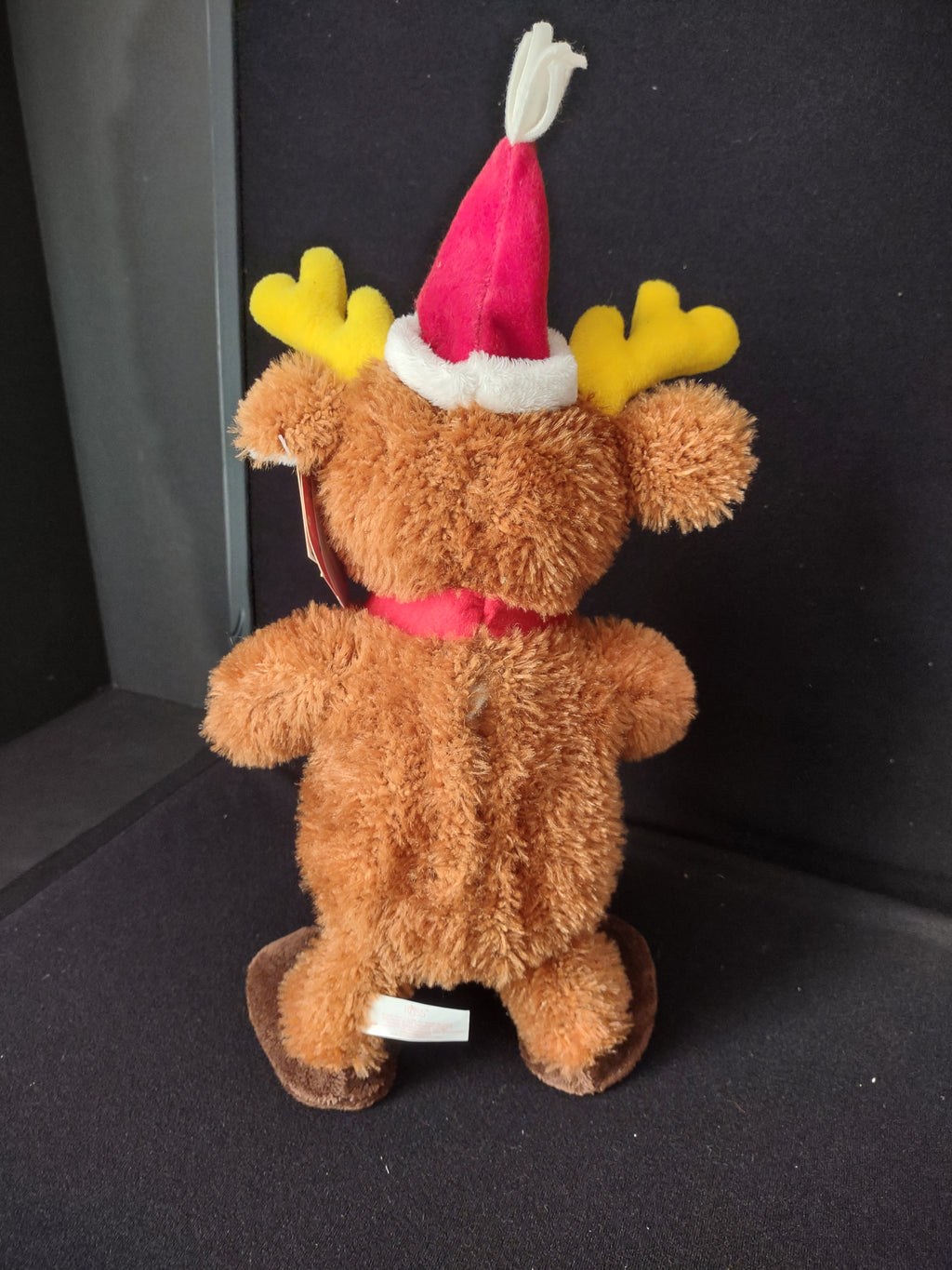 Christmas Vintage Russ Singing Dancing Jingle Bells Reindeer Plush (lot 2347)