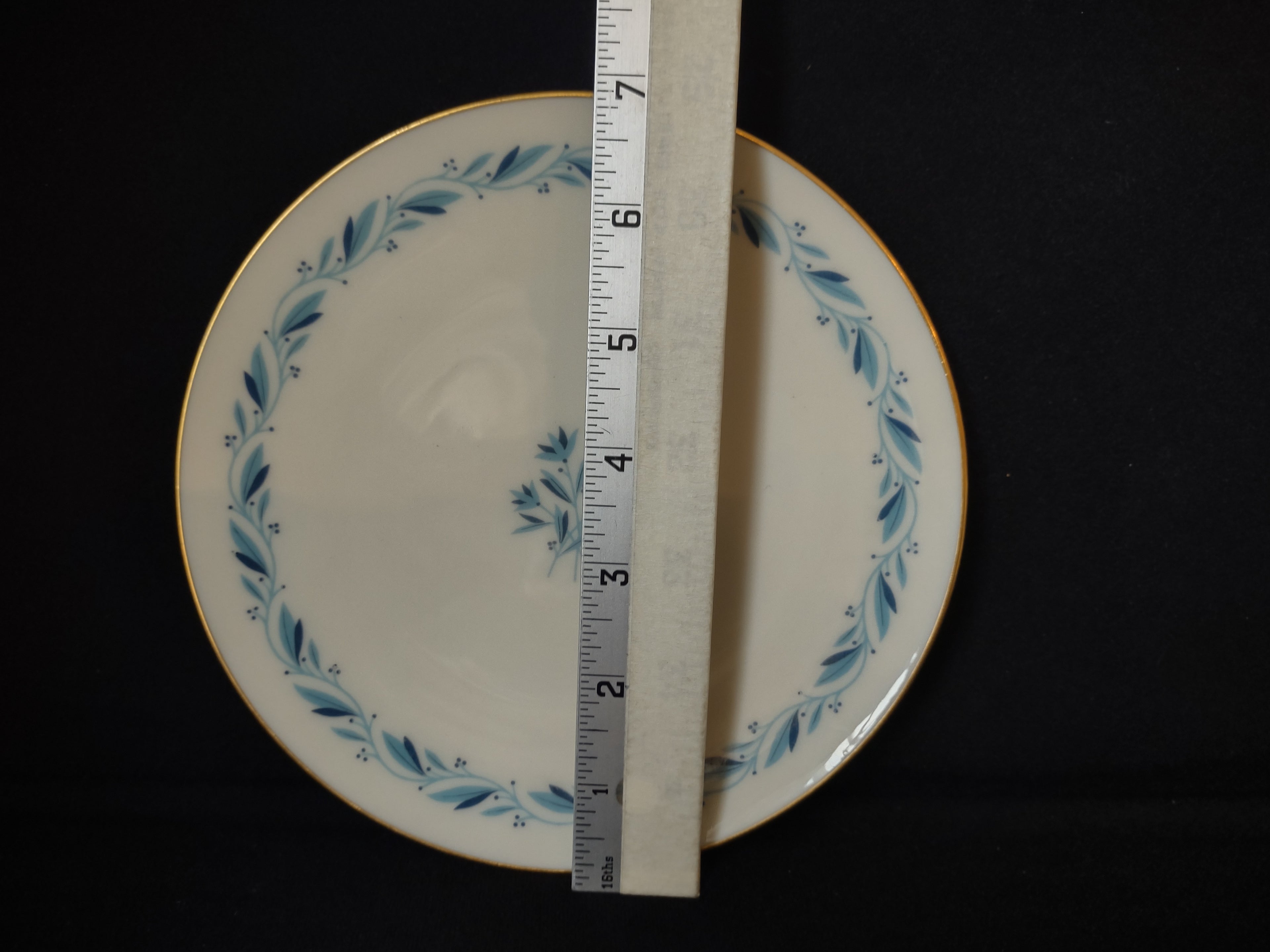 Vintage Lenox Dessert Plate 7" Blue Stamp (lot 1780)
