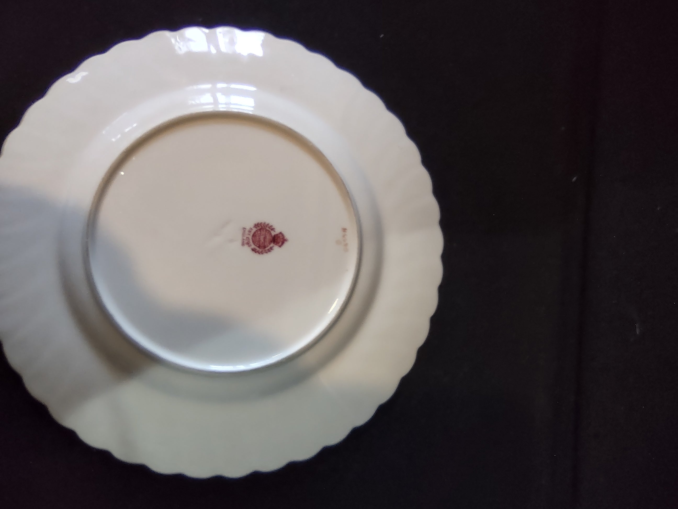 Vintage Minton Gold Rose Dessert Plate England Bone China Gold Trim (Lot 5428)