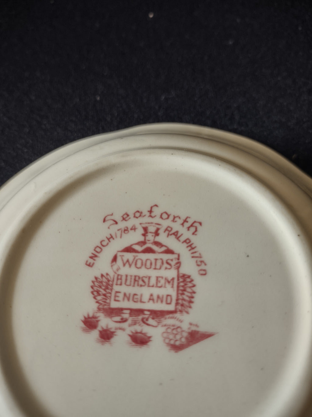 Vintage Wood Sons 5" Dessert Berry Bowl Seaforth Pink (Lot 5678)