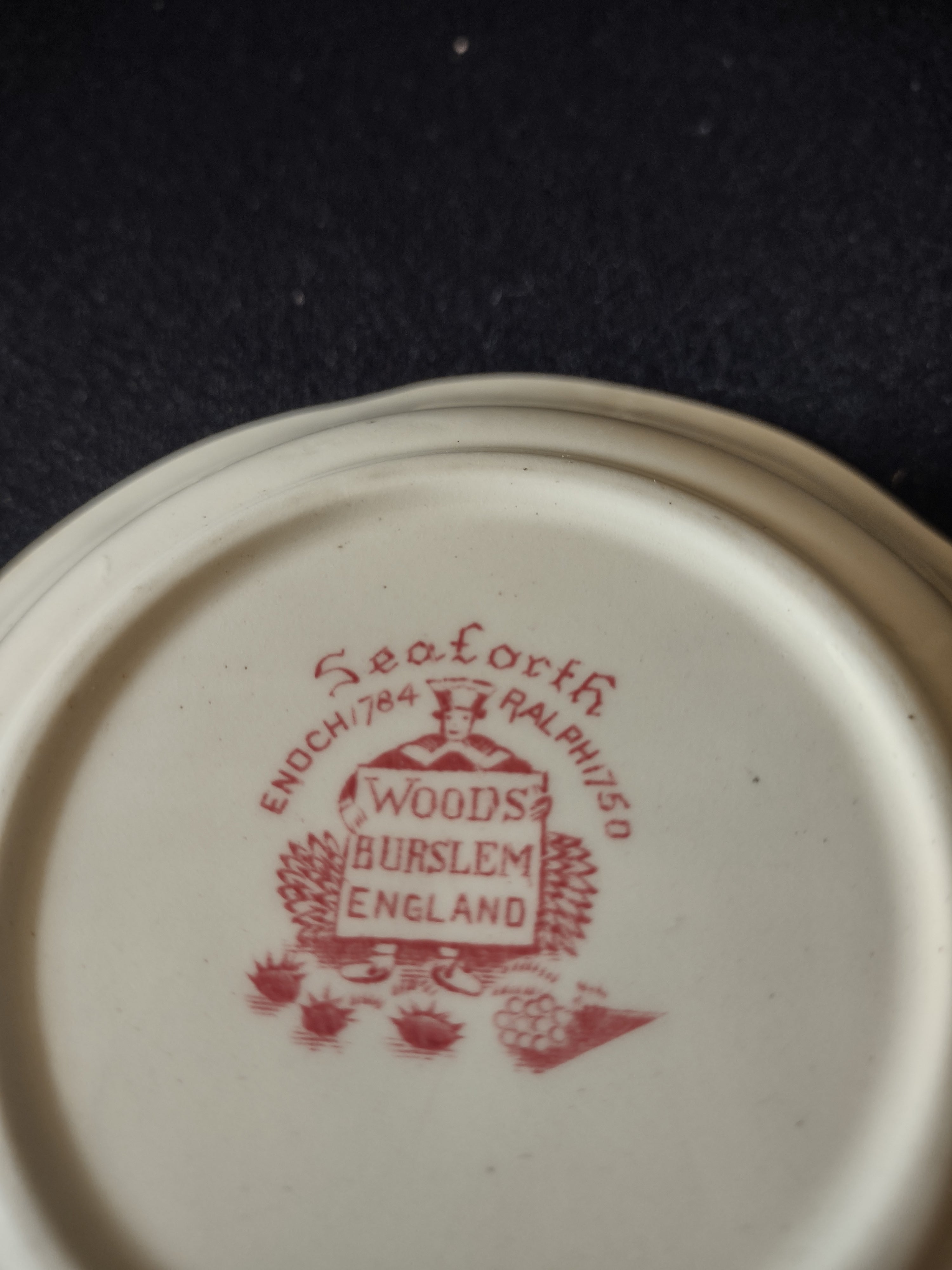 Vintage Wood Sons 5" Dessert Berry Bowl Seaforth Pink (Lot 5678)