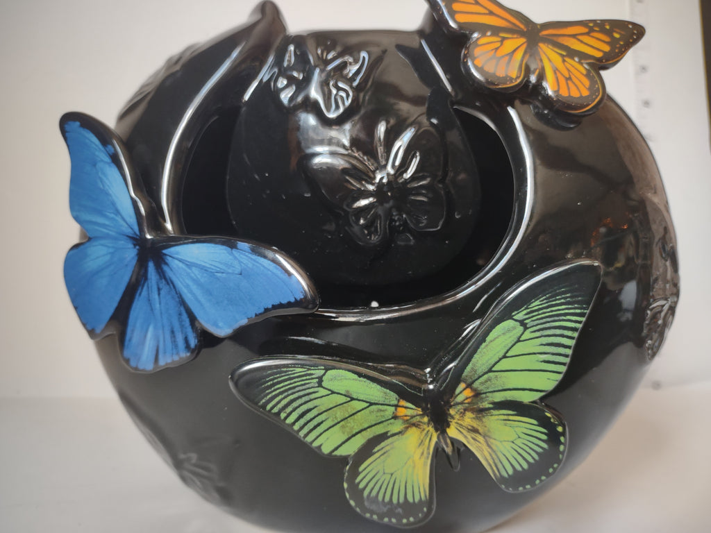 Vintage Wings of Wonder Fountain Harold Feinstein Handmade Porcelain (lot 3030t)