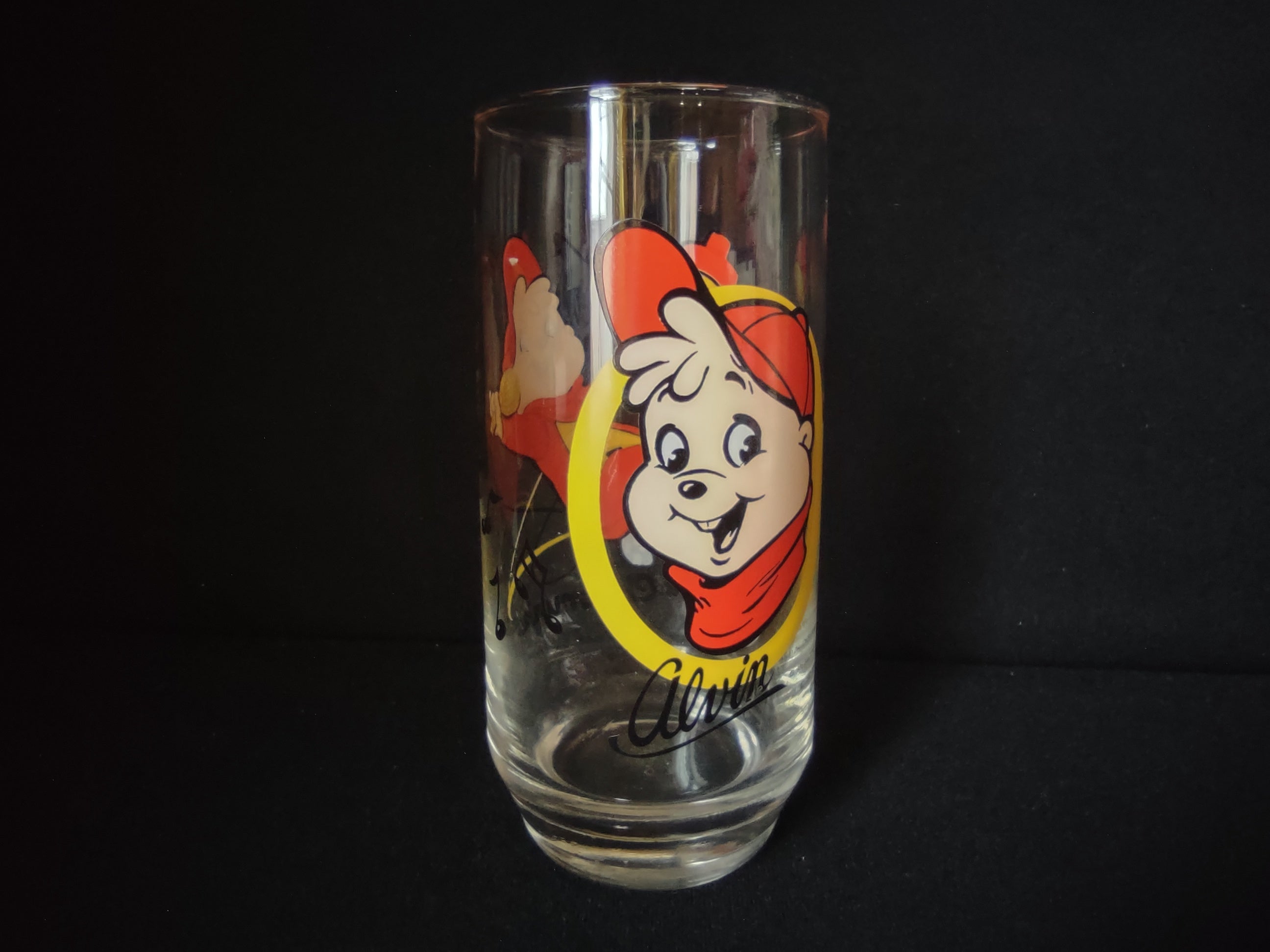 1985 Alvin and the Chipmunks "Alvin" Vintage Drinking Glass (lot1536)