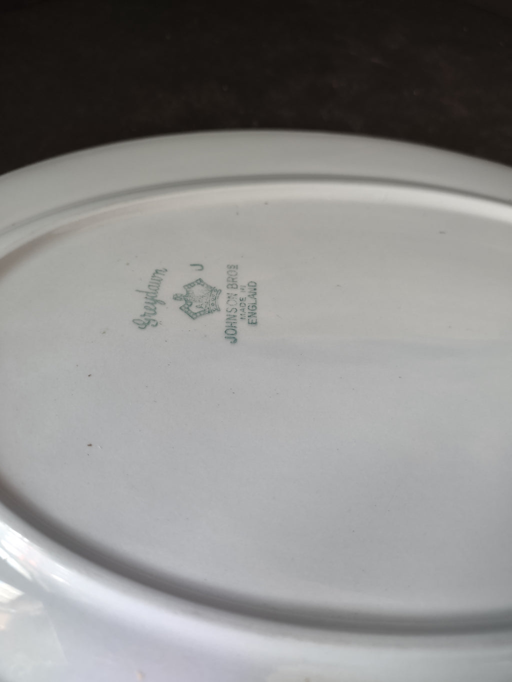 Vintage Johnson Bros Ironstone England Greydawn Serving Platter (lot 5650)