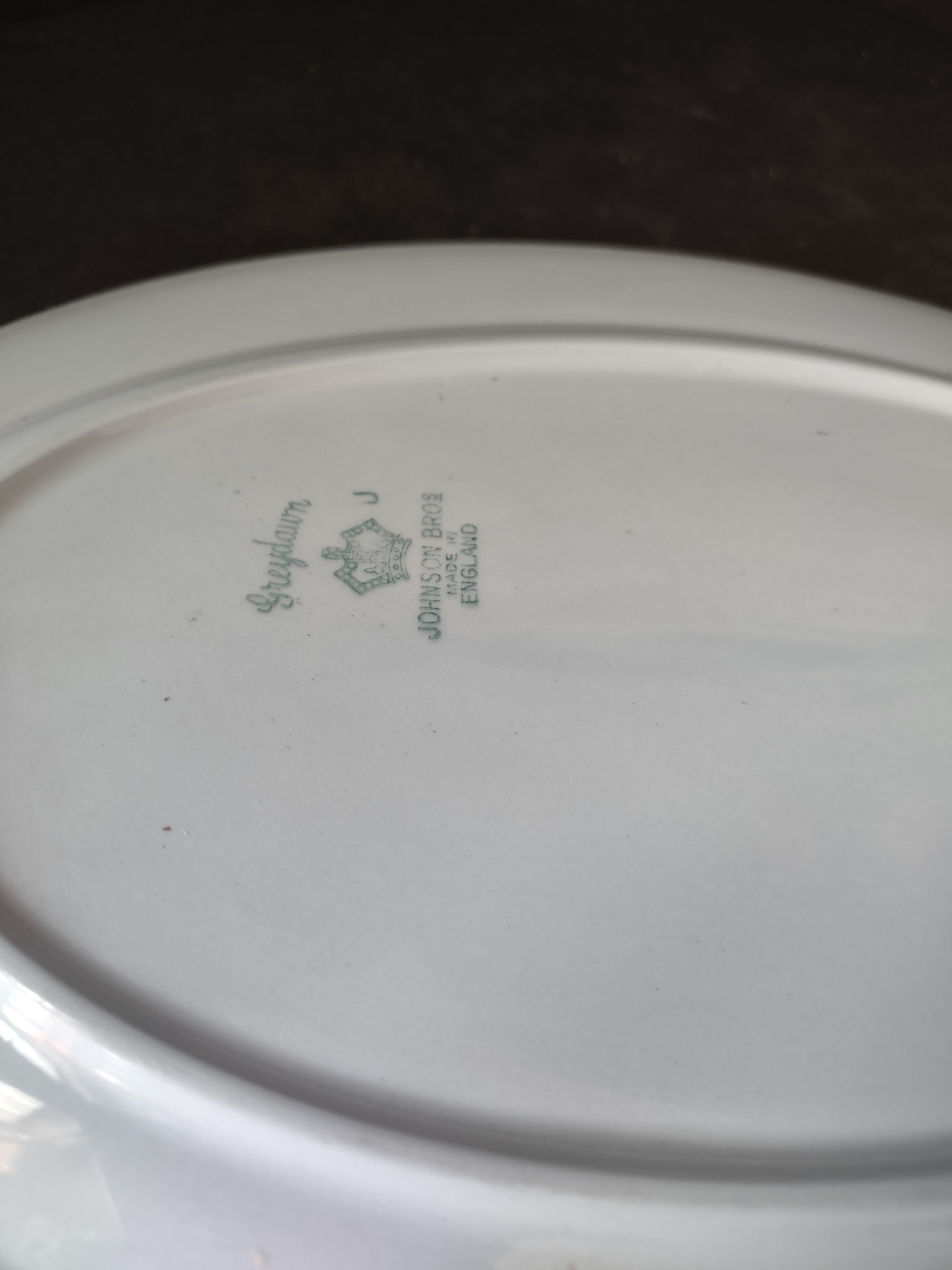 Vintage Johnson Bros Ironstone England Greydawn Serving Platter (lot 5650)