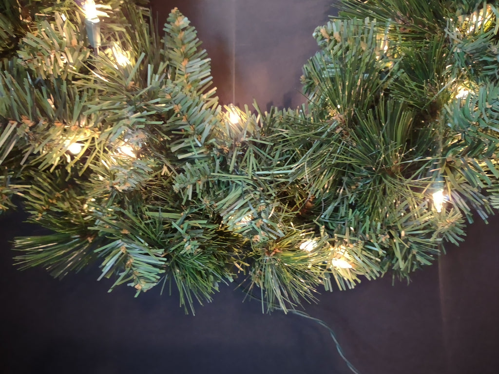 Christmas Tree Green Artificial 20" Light Up 50 Clear Lights (lot 2728c)