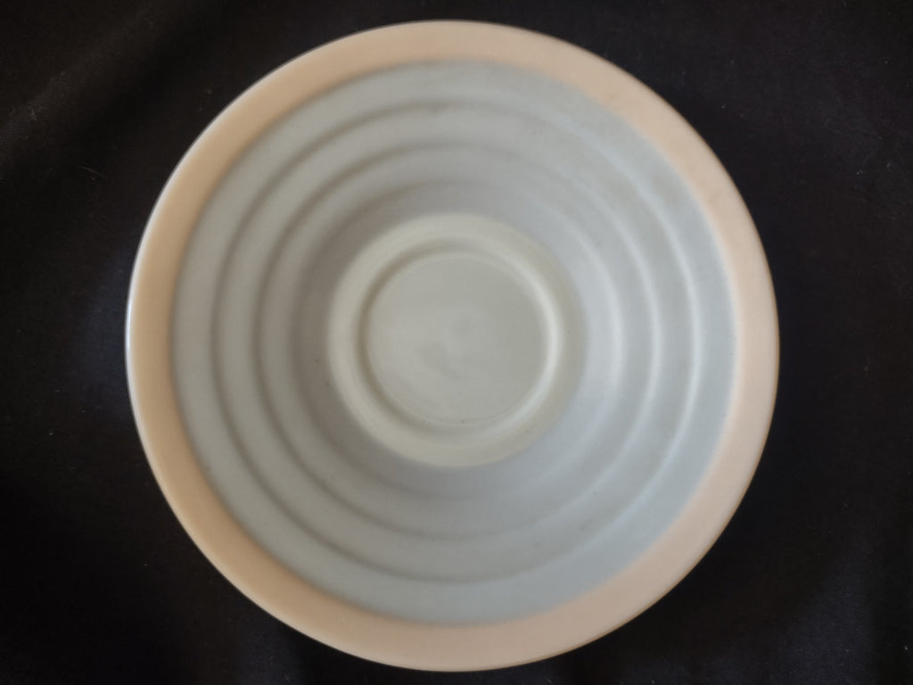 Vintage Lenox Demitasse Saucer Blue and Pink 4-3/4"Green Stamp (lot 1992)