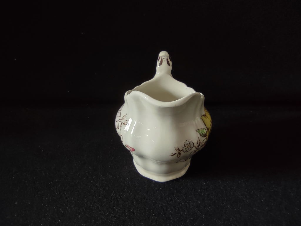Vintage Booths Flowerpiece Ironstone England Small Creamer 2-1/2" tall (lot 5625