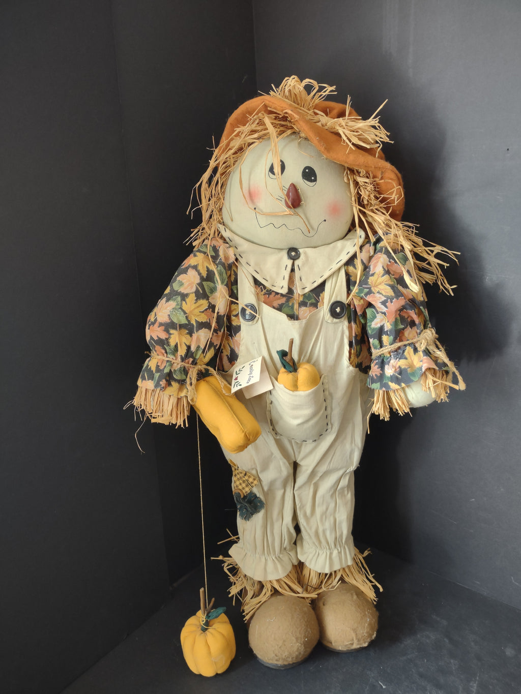 Halloween Fall 25" Country Lace Scarecrow Standing (lot 3078j)