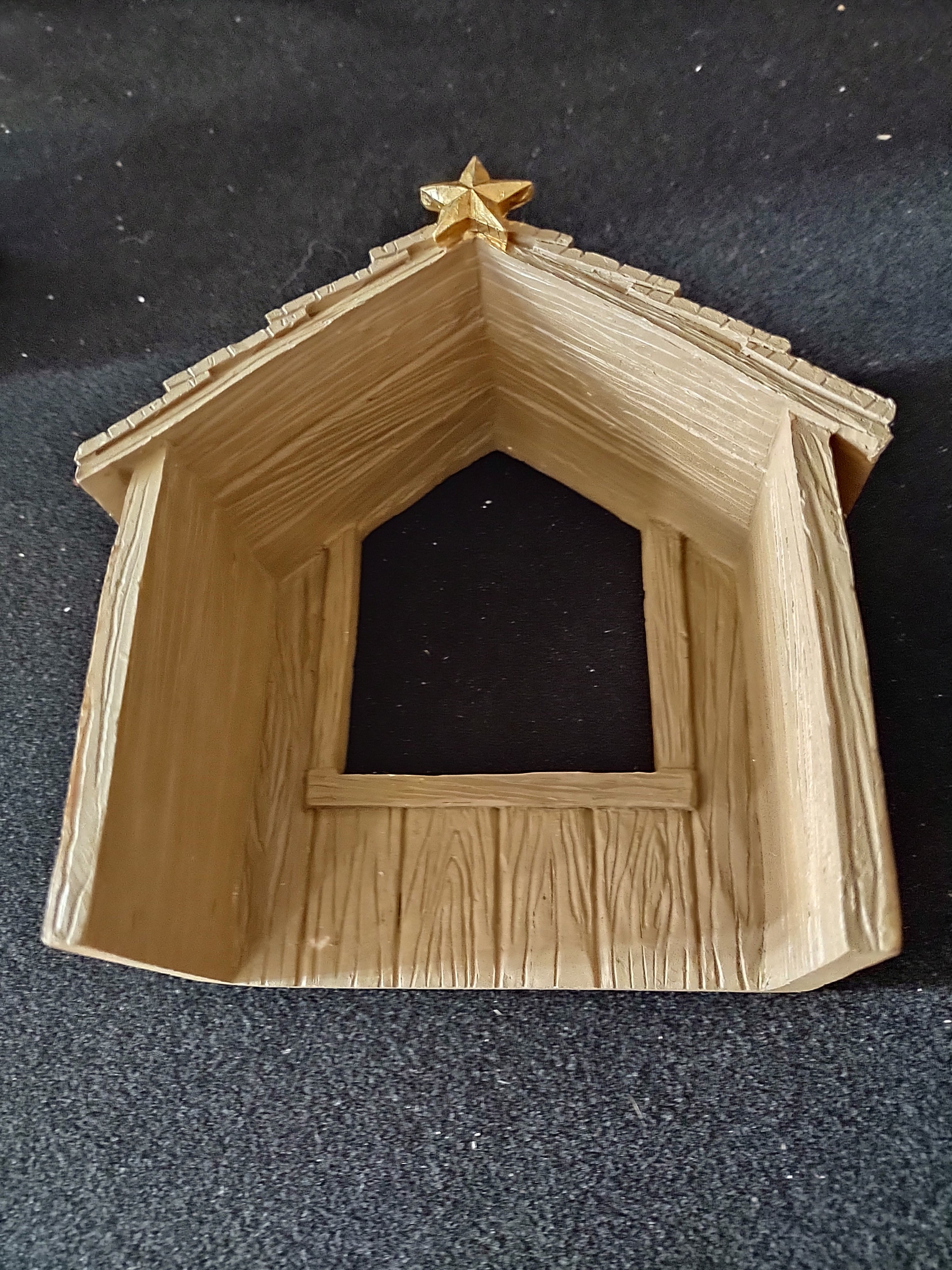 Vintage Precious Moments Nativity Set Barn Mary Joseph Jesus (Lot 3649)