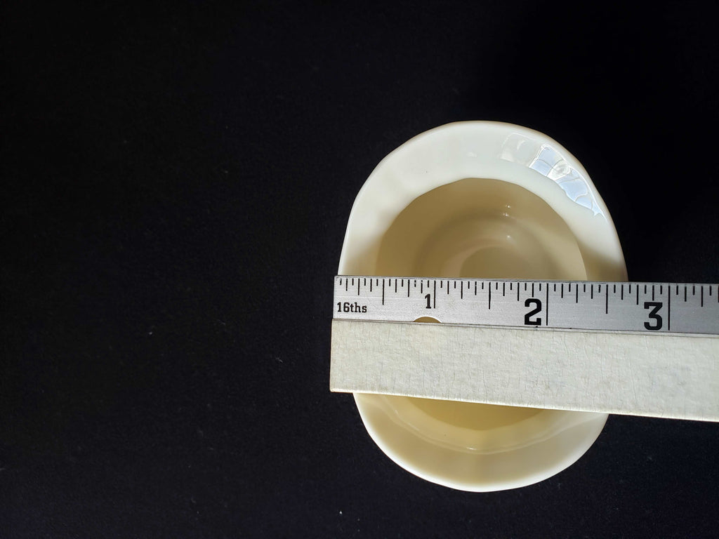 Vintage Lenox Sugar Bowl Green Stmap (lot 1986)